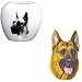 Full Color German Shepherd Pillow Vase, Porcelain by Rosalinde (4')