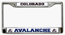 Buy Colorado Avalanche Chrome License Plate Frames - Set of 2 by Rico
