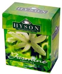 "JASMINE" (Green Tea) "HYSON", Packaged in Flip Top Carton, 125g. "Sri Lanka"