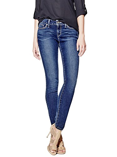 GUESS Women's Sienna Curvy Skinny Jeans in New Dark Wash