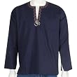 Mens Embroidered Kurta Casual Cotton Shirt India Chest 44 inches (gsk569c)