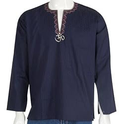 Mens Embroidered Comfort Cotton Kurta Chest 40 inches (gsk569a)
