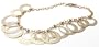 14k Yellow Gold Geometric Fashion Bracelet, 7.25"