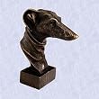 greyhound statue home garden whippet sculpture bust (the digital angel)