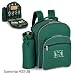 University of Hawaii Warriors Picnic Basket Backpack Set For 4 Embroidered