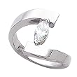 14K White Gold Diamond Solitaire Engagement Ring - 0.50 Ct.