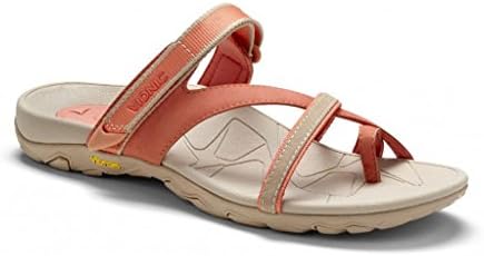 Vionic with Orthaheel Technology Women's Mojave Sandal,Coral/Sahara,US 9 M