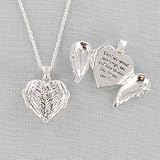 Silver Toned Angel Gift Necklace