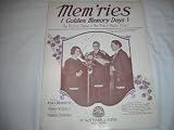 MEMRIES JESSICA DRAGONETTE 1928 SHEET MUSIC SHEET MUSIC 292