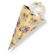Yellow Chintz - Icicle Shaped Favor Boxes (set of 6)