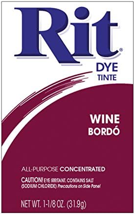 JWONG Rit All Purpose Concentration Wine Dye 1 1/8 OZ POWDER