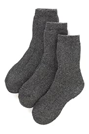 3 Pairs of Thermal School Socks with Wool