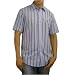 Mens Tommy Bahama Indigo Palms blue pin-stripes short sleeve shirt. 100% authentic designer casual dress shirt made with top quality material and classic tailoring that fits fantastic! Great top to wear for hiking, golf or hanging out on the yacht.