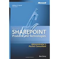 Microsoft  SharePoint  Products and Technologies Administrator's Pocket Consultant