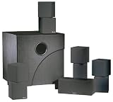 M&S SYSTEMS MNCXSB W/PSW112 MINI-CUBE HOME THEATER SYSTEM (BLACK)