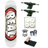 Real Jumbled White Logo 7.75 Skateboard Deck Complete