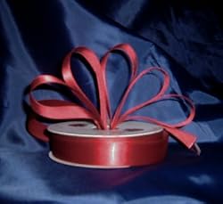 Ribbon - Satin Ribbon- 7/8" Double Face 50 Yards (150 FT) - Burgundy - Sewing - Craft - Wedding Favors