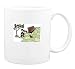 Mug with body, individuals, individual, humans, girl, petting, person, dog, park, human, persons, people, puppy