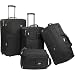 American Tourister Unisex - Adult Fieldbrook 4 Piece Luggage Set, Black, One size