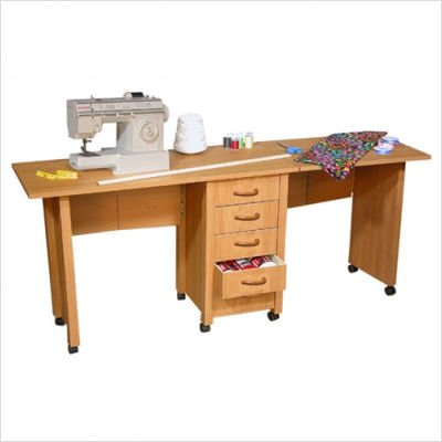 Oak Venture Horizon Dual Desk Mobile Work Center