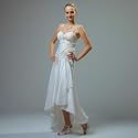 CRUSZ Gerafftes Corsagenkleid Brautkleid, Weiss
