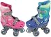 Nijdam Kinder Rollschuhe größenverstellbar rosa/blau