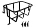 RZR Latch and Go Rear Cooler Rack-CR-P-RZR
