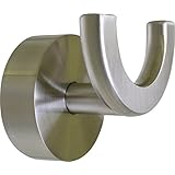 Griipa 3861 Satin Nickel Double Hook, Suction