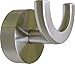 Griipa 3861 Satin Nickel Double Hook, Suction