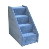 Mini Pet Stairs 4-Step (Blue , 21 in. x 12 in. x 21 in.)