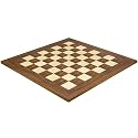 21.7 Inch Walnut and Maple Deluxe Chess Board