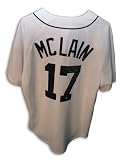 Denny McLain Hand Signed A.L.Detroit Tigers White Jersey Inscribed 