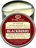 Vinotherapy BLACKBERRY Warm Moisturizer, Massage Oil, and Candle All-in-one (round shape)