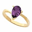 14K Yellow Gold Amethyst Ring