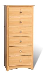Prepac Sonoma Maple 6-Drawer Lingerie Chest