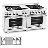 American Range Arr-6062gr 60 Inch Natural Gas Range With 6 Burners And Grill - Stainless Steel