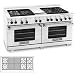 American Range 60 Inch Natural Gas Range With 6 Burners And Grill