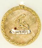 Aquarius, 14K Gold Charm