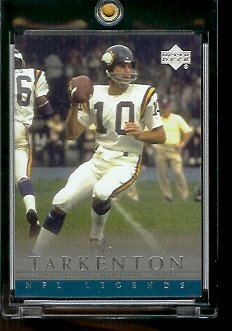 2000 Upper Deck Legends Fran Tarkenton Minnesota Vikings #37 Football Card - Mint Condition - In Protective Display Case