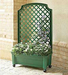 Rolling Planter/Trellis-Green
