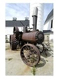 Antique Steam Tractor, Michigan Decorative Art Photographic Poster Print by Dennis Macdonald, 30x40
