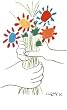 (24x36) Pablo Picasso Petite Fleurs Art Print Poster