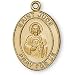 12K Yellow Gold Filled St Jude Medal and 24-inch Chain