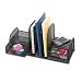 Safco Products Onyx Three Upright Sections/Two Baskets, Black (3263BL)
