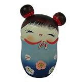 Blue omoide (Memory) Kokeshi trinket box