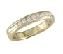 18k Yellow Gold 1/4ctw Round Brilliant Diamond  Band (G, VS2)