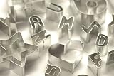 Nigella Lawson Living Kitchen Cookie Cutters A-Z/0-9 Shapes Blue