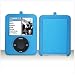 3rd Generation iPod Nano Video 2-Tone Rubberize Texture Crystal Carrying Case with LCD Screen Shield - 6 Choices, BLUE