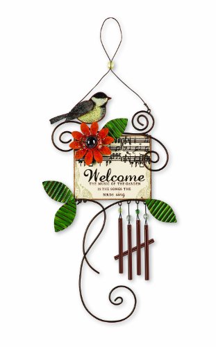 Sunset Vista Birds Of A Feather Chickadee Wind Chime, 19-1/2-Inch Long
