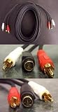 25 Ft S-Video and Dual Audio Coaxial Cable Set, Gold-Plated SVideo RCA
